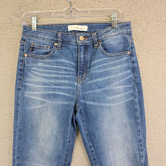 KanCan Jeans Womens 7/27 Skinny Ripped Distressed High Waist Medium Wash 29x30 - Picture 3 of 13